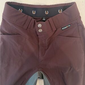 Ladies Kerrits Maroon size S full seat contact breeches. Excellent condition